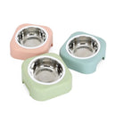 Pet stainless steel cat food tray