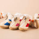 Dog Shoes Pet Winter Fleece Lining Shoes