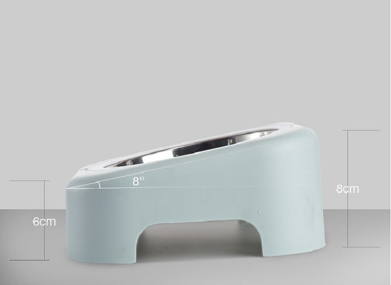 Pet stainless steel cat food tray