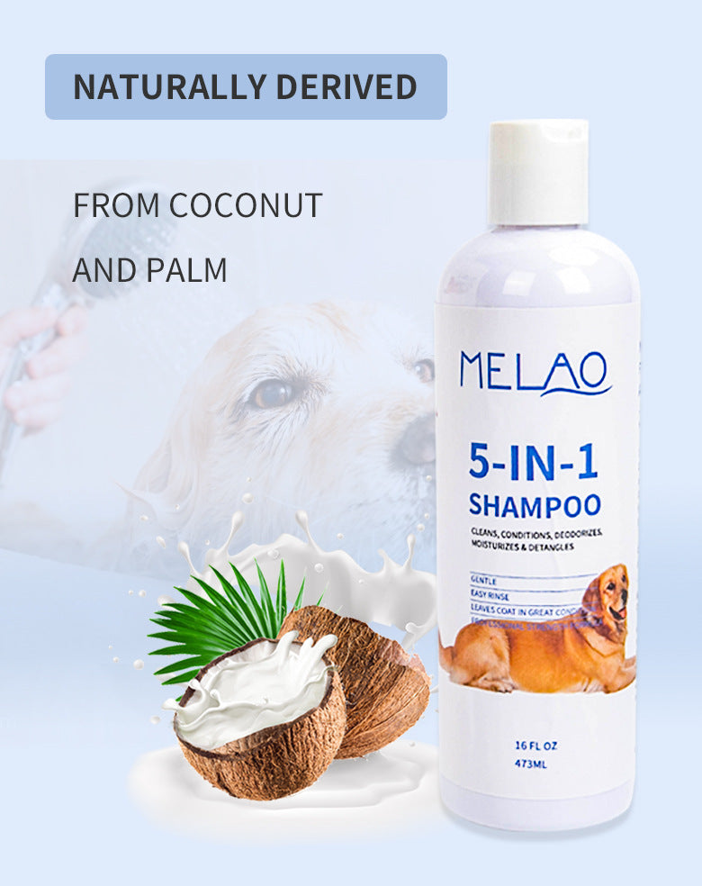 Pet Shampoo 473ml Five-in-one Soft And Clean Cats And Dogs Pet Shower Gel Shampoo