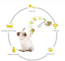 Tease Cat Stick Feather Cat Toys
