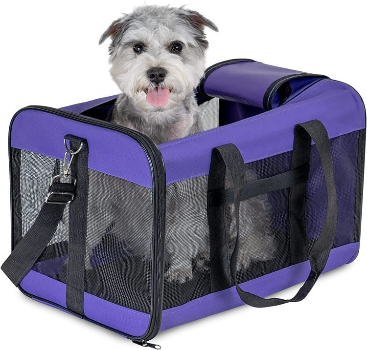 Dog Cat Carriers Bags Car Portable Transport Pet Bag Cage Portable Pet Foldable Outgoing Travel Breathable Pets Handbag