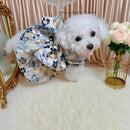 Dog Cat Clothes Pet Apparel Summer Floral Princess Dress For Small Dogs Cats New Season Lightweight Pet Apparel Cute Breathable Strappy Sundress Luxury Pet Gift For Cats Dogs