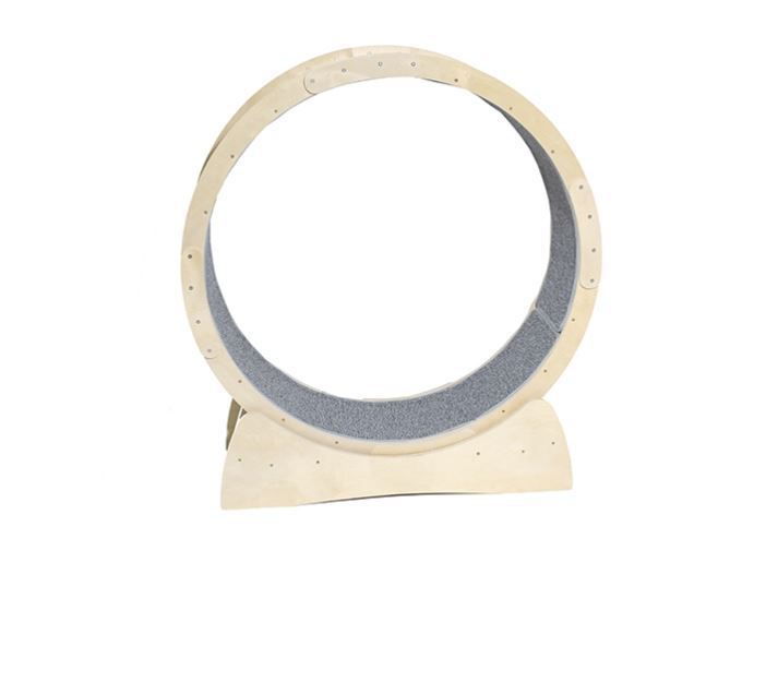 Wooden Cat Treadmill Roller – Quiet Running Toy