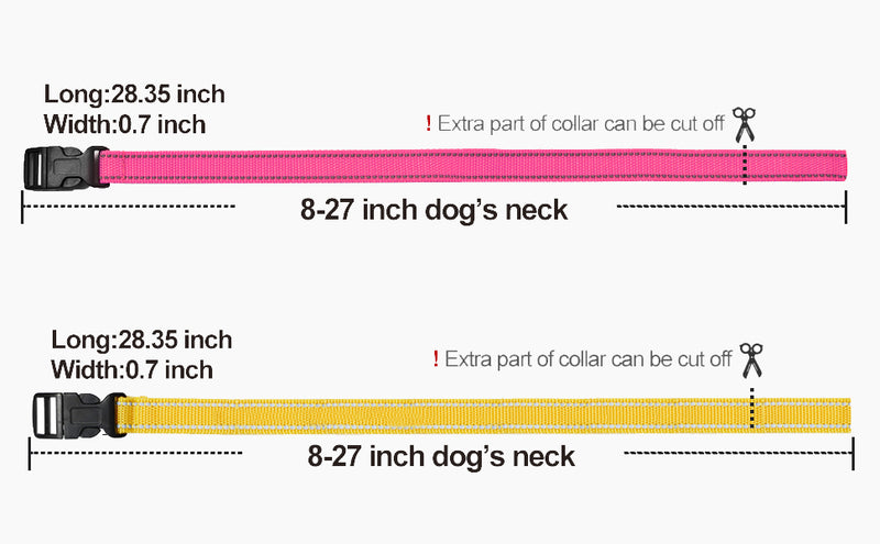 Dog TPU Collar Personalized Pet Collar Dog Nylon Collar Pet Cat Collars for Small Medium Large Dogs Fashion Necklace