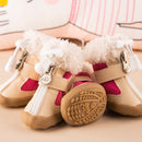Dog Shoes Pet Winter Fleece Lining Shoes