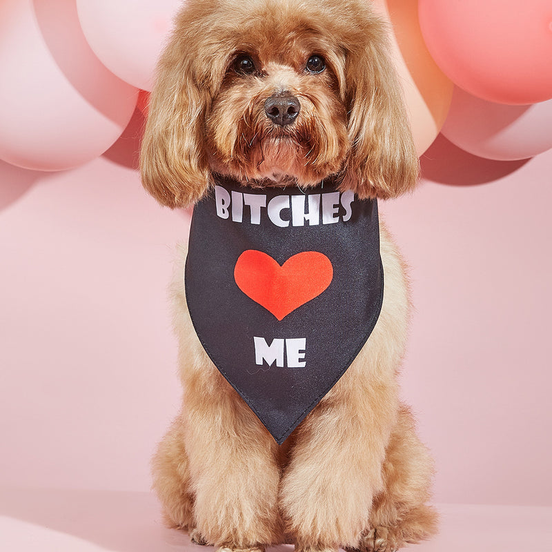 Pet Dog Printing Accessories Scarf Saliva Towel