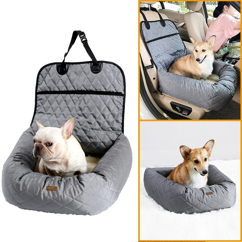 2 In 1 Pet Dog Carrier Folding Car Seat Pad Thickened Multi-purpose Pet Bed Dog Car Mattress Pets Supplies