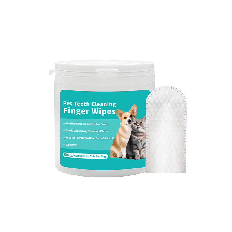 Disposable Pet Cleaning Products Teeth Cleaning Wipes Ear Care Fingertips Ear Mite Removal Cat And Dog Ear Cleaning Pet Products