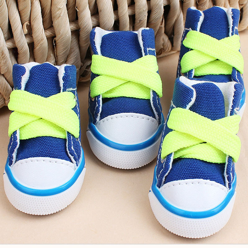 Canvas Candy Color Small Dog Shoes