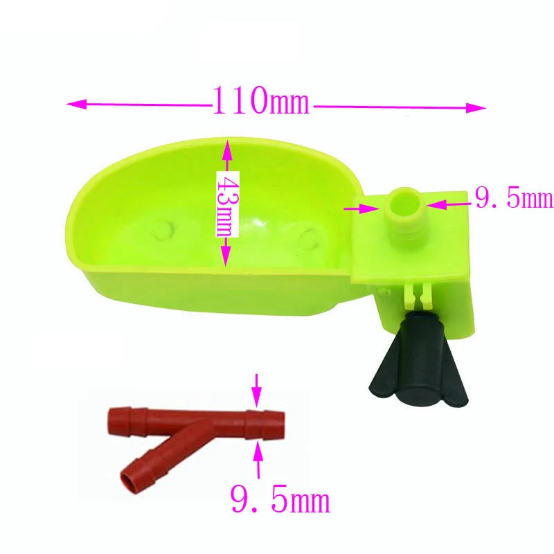 5 sets Bird drinking fountain Quail drinking Pigeons water bowl Poultry drinking cup Quail Cages Animal supplies