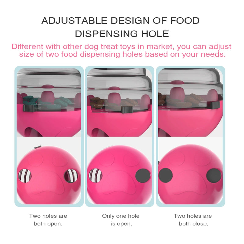 Tumbler Treat Dog Toy Food Dispensing Plastic Puppy Playing Toy Training Snack Storage Pet Plaything For Small Dog Cat Chihuahua