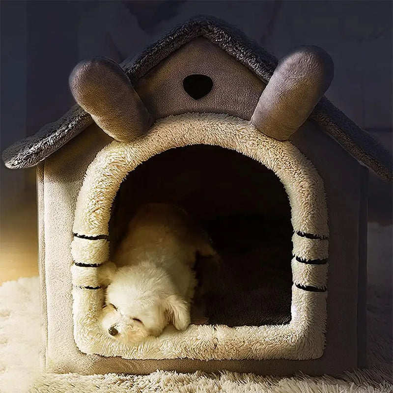 Pet Supplies Bed House Foldable Pet House Removable Washable Cat House Puppy Cave Sofa For Small Dogs And Small And Medium Cats