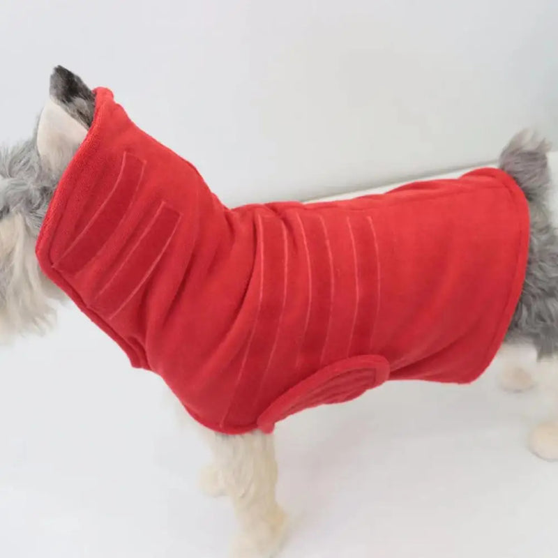 Pet Bathrobe Good Water Absorption Quick-dry Adjustable Comfortable Super Absorbent Fiber Wrapped Version Dog Towel Pet Supplies