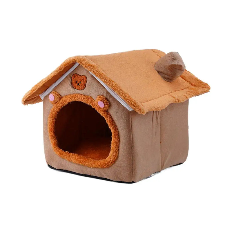 Foldable Sleeping Pet House Removable Washable Cat Cube Hide House Puppy Cave Sofa Pet Bed House for Small Dogs Medium Cats