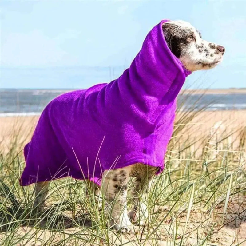 Pet Bathrobe Good Water Absorption Quick-dry Adjustable Comfortable Super Absorbent Fiber Wrapped Version Dog Towel Pet Supplies