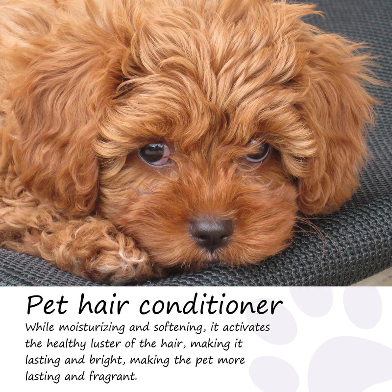 Pet Hair Conditioner Moisturizes Dry Coats, Reduces Shedding Long-Lasting Smoothness Adds Shine & Softness Enhances Coat Health