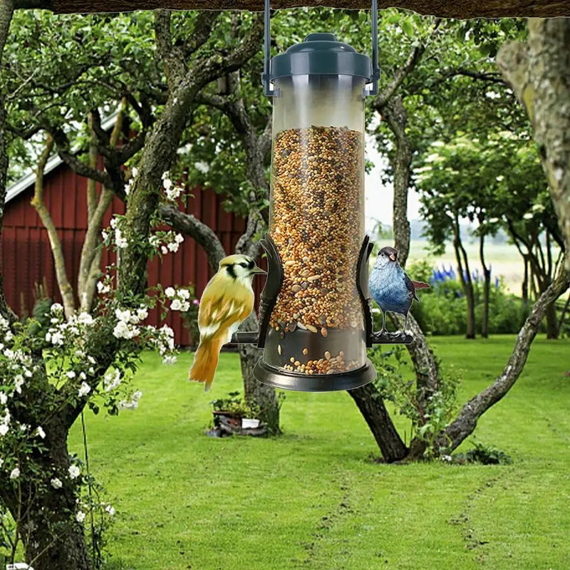 Bird Seed Feeder Hanging Bird Feeder Wild Bird Seed Feeder Garden Paddock Bird Feeding Tool Pet Supplies For Small Birds