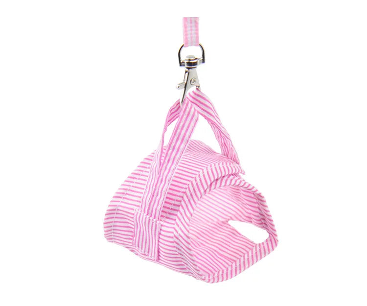 S/L Small Pets Chest Strap Hamster Outdoor Traction Rope Adjustable Harness Leash Vest for Rabbit Hedgehog Chinchilla Guinea Pig