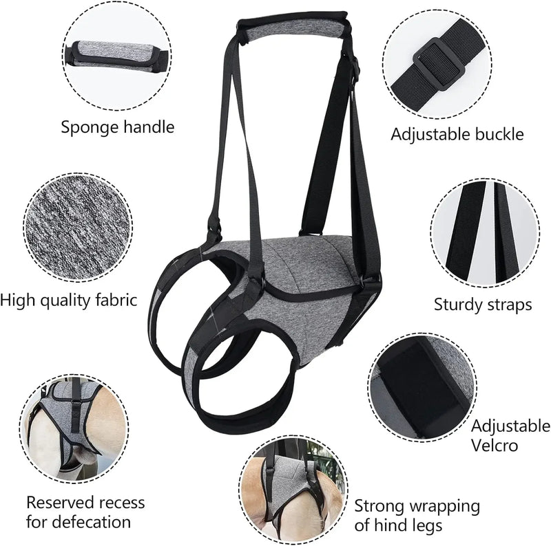 Dog Leg Strap Disability Brace Help Walking Harness Auxiliary Belt For Recovery Postoperative Rehabilitation Dog Accessoires