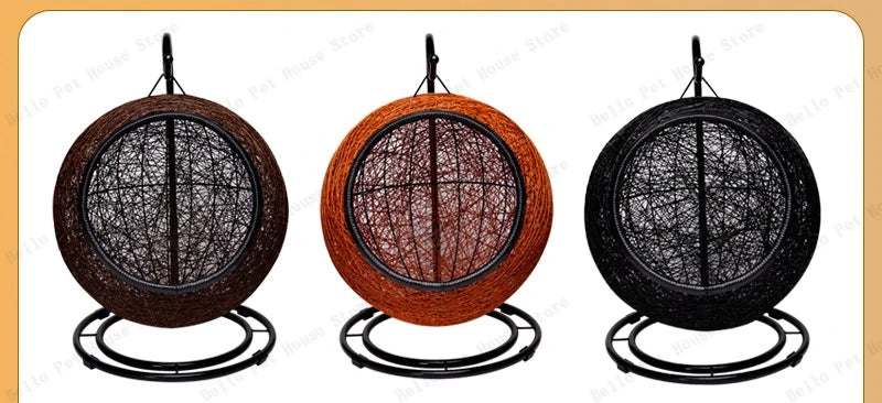 Cat Hanging Basket Hammock Cat Nest Semi-enclosed Pet Furniture Luxury Cat Bed Pet Supplies Pet Toys