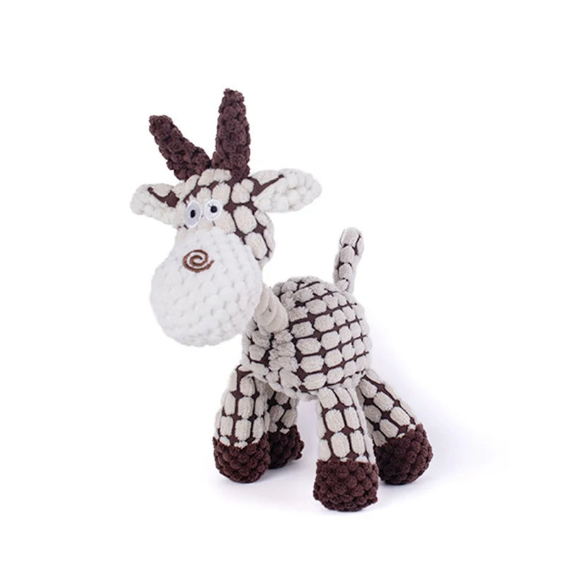 Popular pet dog voice toys puppies puppies grinding teeth plush toys interactive companionship unzipped pet toys