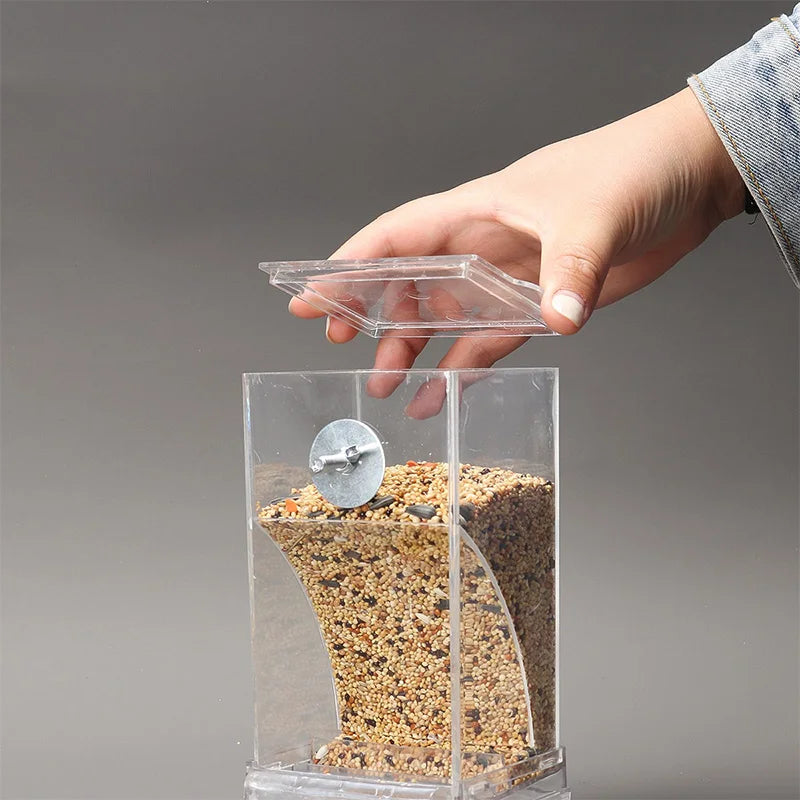 Parrot Bird FeederSpill-proof Automatic DispenserSplash-proof Outside FeederBird FeederTiger PeonyPhoenixBird Supplies