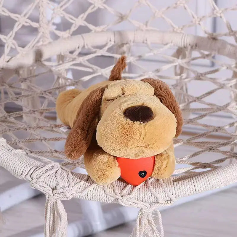 Pet Dog Plush Toys and Heartbeat Simulator Stress Relief Anxiety Relief Boredom Accompany Sleep Interactive Toys