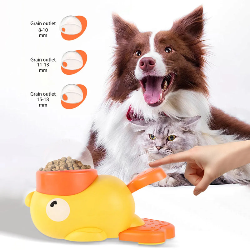 ‌Automatic Pet Feeder for Dogs Cats Interactive Food Dispenser with Feeding Toy Training Tool Travel Home Use