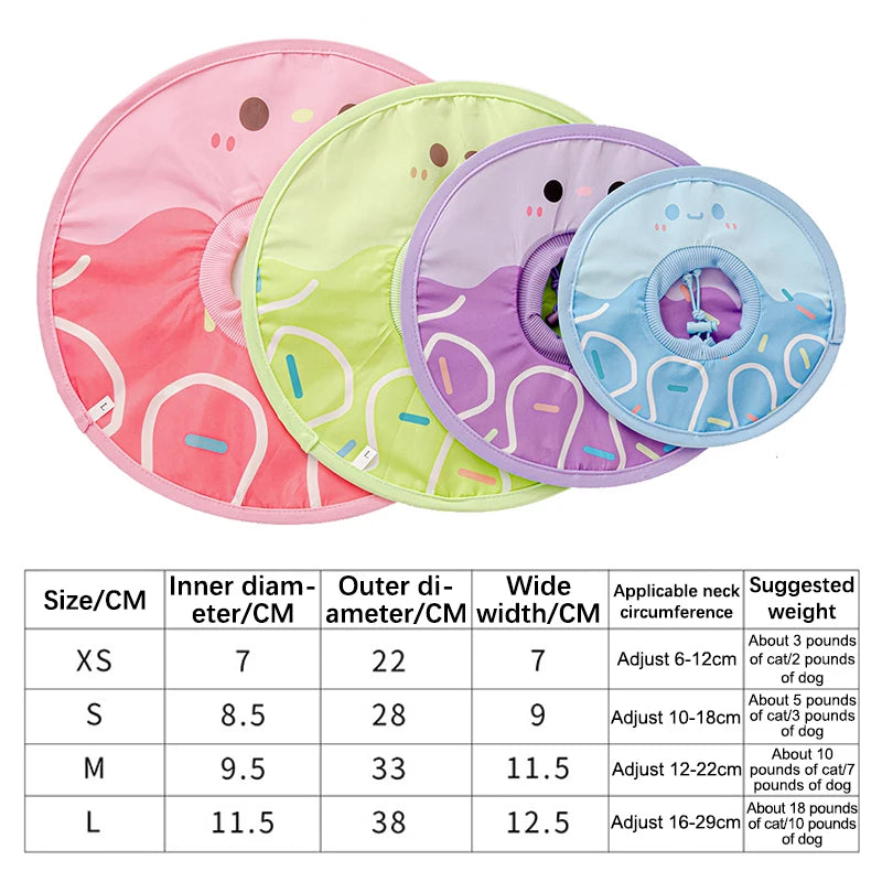 Pet Anti-Bite Lick Surgery Wound Healing Cat Dogs Health Medical Circle Pet Rehabilitation Circle Injury Protective Collar