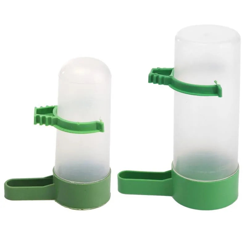 4pcs Bird Feeder Plastic Food Water Feeding Automatic Drinker Parrot Pet Parrot Drinking Cup Bowls Bird Supplies Accessories M/L