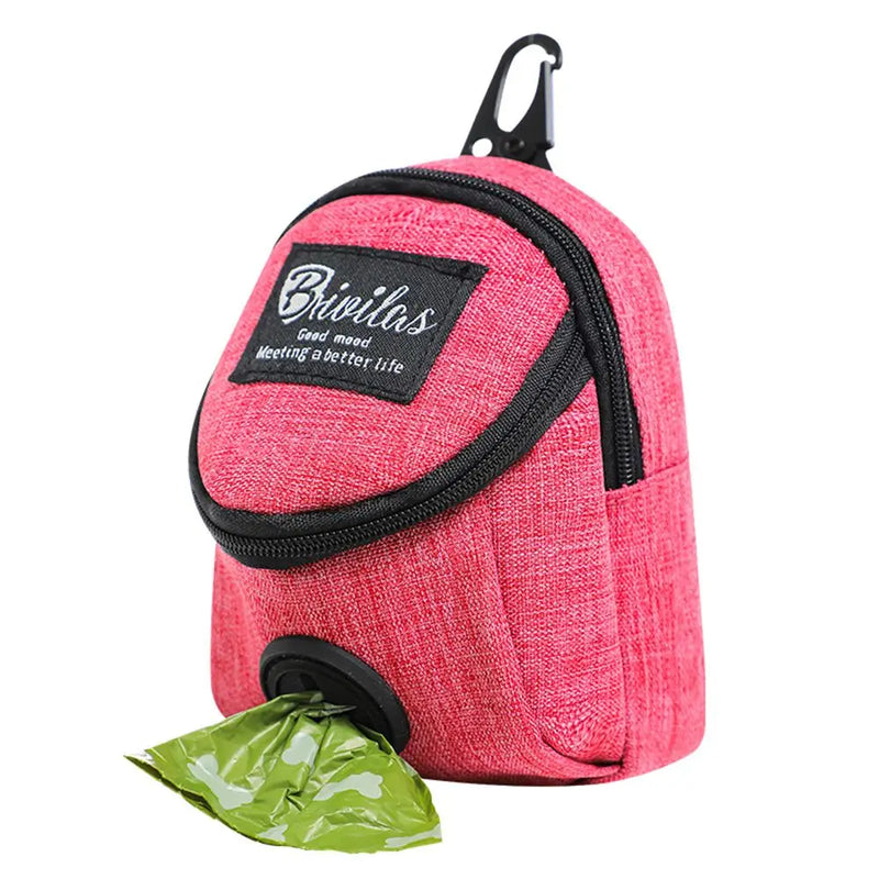 Pet Accessories Portable Dogs Waste Bags With Hook Dog Treat Pouch Dog Training Bag Pet Waste Bag Dispenser Dog Poop Bag Holder