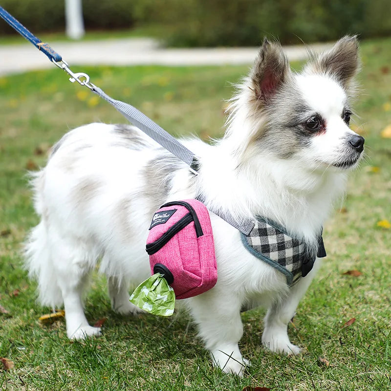 Pet Dog Training Treat Bag Portable Outdoor Dog Treat Pouch Puppy Snack Reward Waist Bag Dog Poop Bag Dispenser Pet Accessories