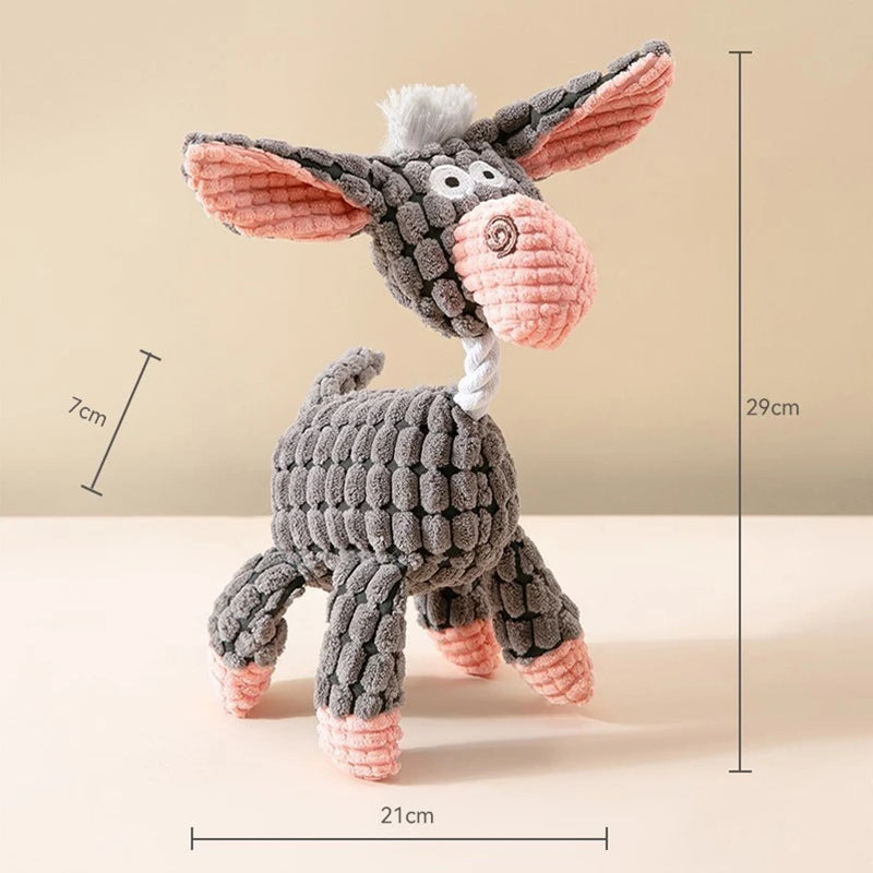 Popular pet dog voice toys puppies puppies grinding teeth plush toys interactive companionship unzipped pet toys