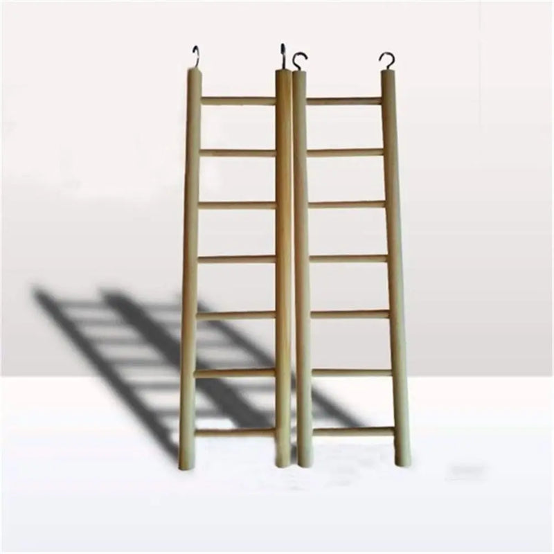 DIY HandCraft Birdcage Wood Parrot Toys Climbing Ladder Hamsters Toy Bird Supplies