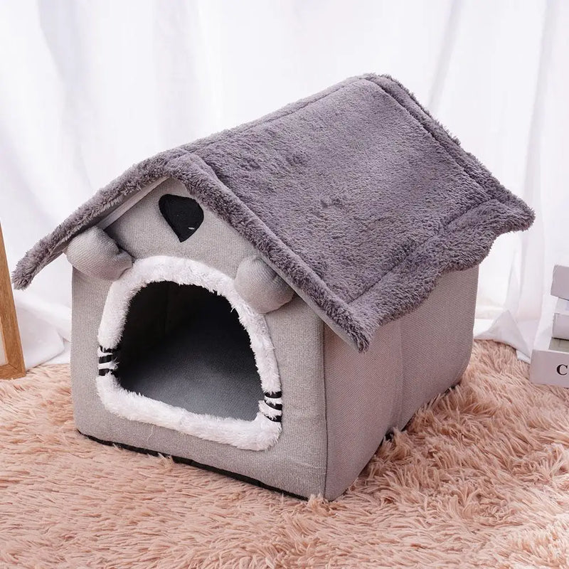 Foldable Sleeping Pet House Removable Washable Cat Cube Hide House Puppy Cave Sofa Pet Bed House for Small Dogs Medium Cats