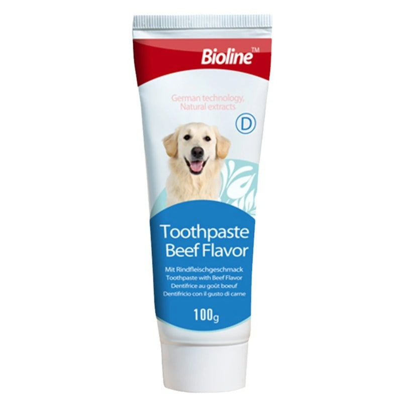 Pet Dog Toothpaste Beef, Chicken, Mint, Sweet Orange Flavors Oral Cleaning Care Fresh Breath Brushing Supplies for Pets