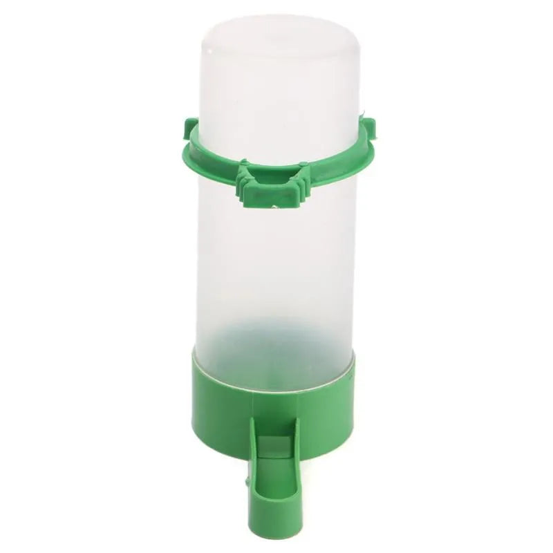 4pcs Bird Feeder Plastic Food Water Feeding Automatic Drinker Parrot Pet Parrot Drinking Cup Bowls Bird Supplies Accessories M/L