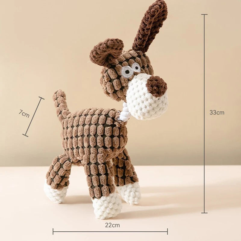 Popular pet dog voice toys puppies puppies grinding teeth plush toys interactive companionship unzipped pet toys