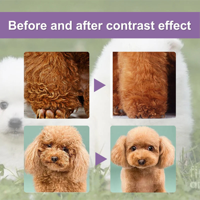 Pet Hair Conditioner Moisturizes Dry Coats, Reduces Shedding Long-Lasting Smoothness Adds Shine & Softness Enhances Coat Health