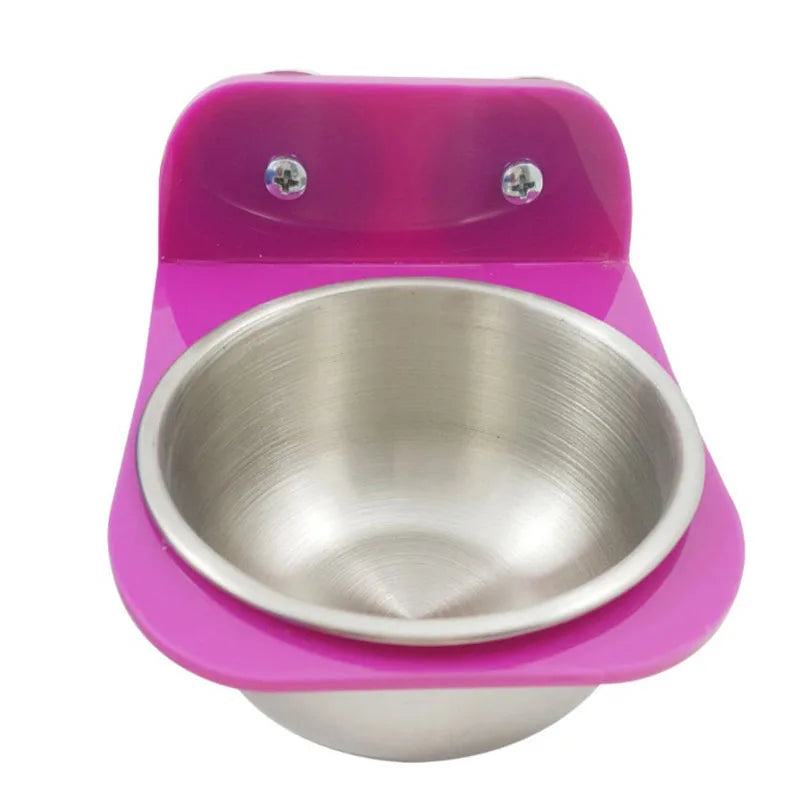 Stainless Steel Bird Water Drinker Feeder Pet Bird Supplies Dispenser Bottle Drinking Cup Bowls For Pet Parrot Cage Small Pets