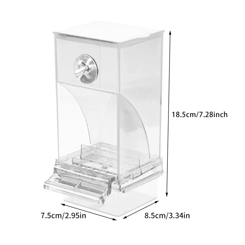 Parrot Bird FeederSpill-proof Automatic DispenserSplash-proof Outside FeederBird FeederTiger PeonyPhoenixBird Supplies