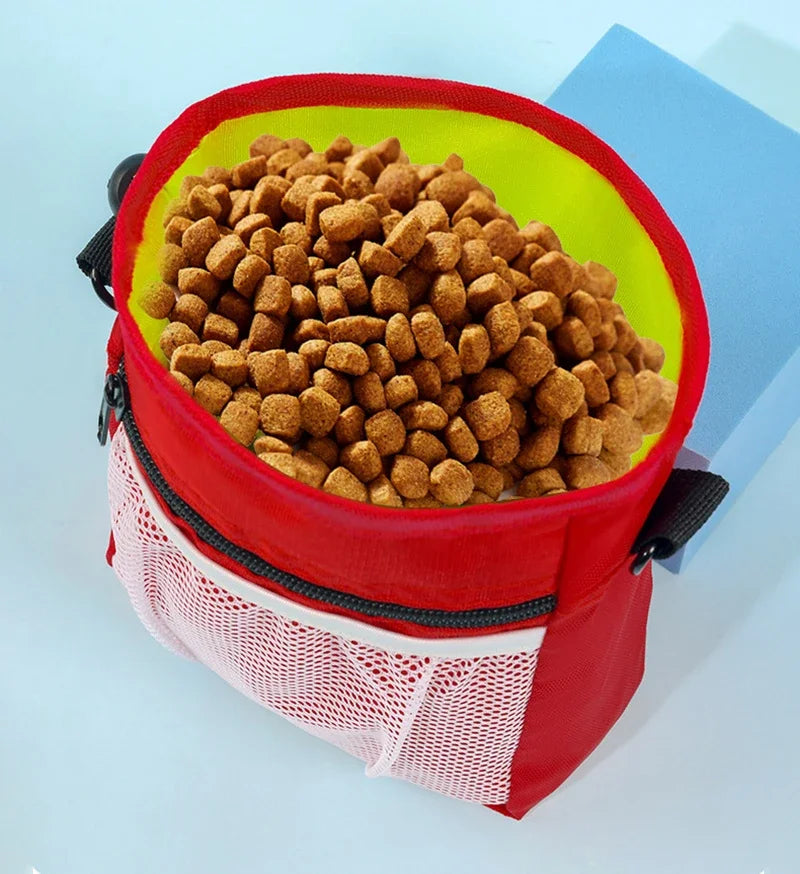 Pet Dog Puppy Training Treat Snack Pet Feed Pocket Pouch Multifunctional Pouch Food Crossbody Bag Pocket Dogwalking Waist Bag