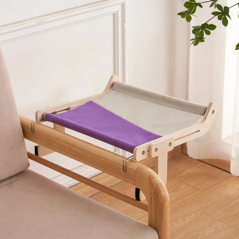 Hanging Pet Cat Bed Window Hammock Sofa House Furniture Kitten Indoor Washable Removable Seat Wooden Sleeping Bed Perch Shelves
