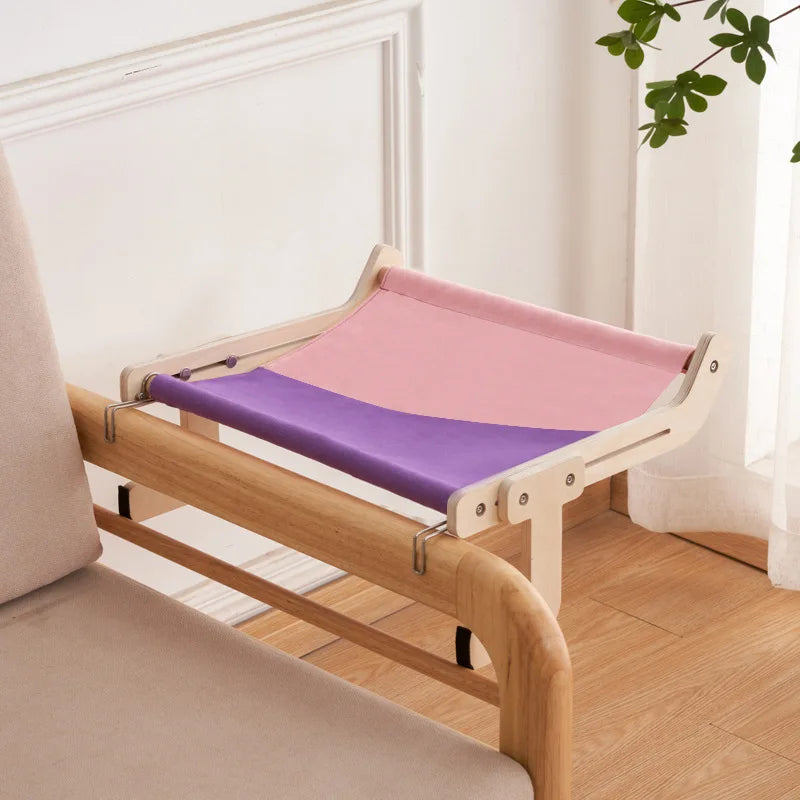 Hanging Pet Cat Bed Window Hammock Sofa House Furniture Kitten Indoor Washable Removable Seat Wooden Sleeping Bed Perch Shelves