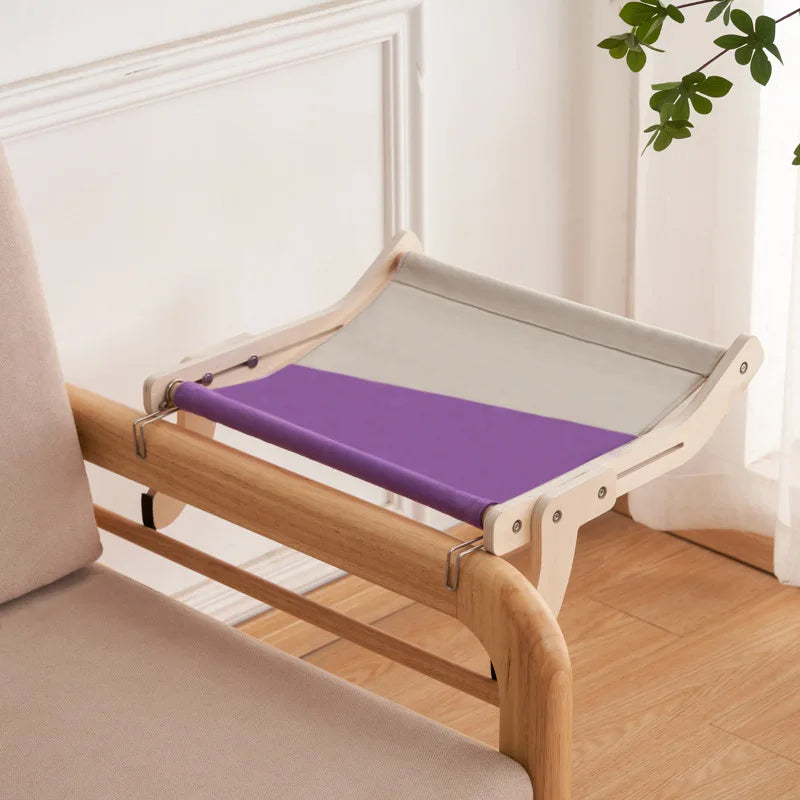 Hanging Pet Cat Bed Window Hammock Sofa House Furniture Kitten Indoor Washable Removable Seat Wooden Sleeping Bed Perch Shelves