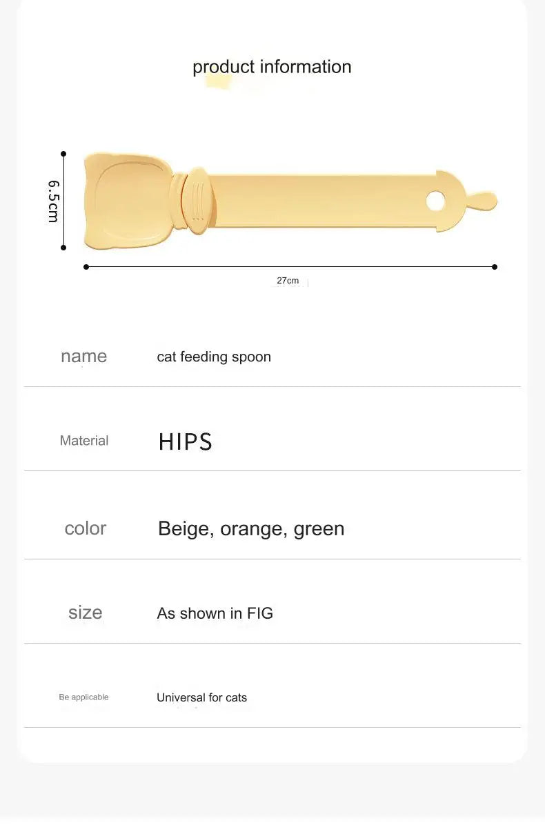 Pet Feeder Spoon Cat Snack Liquid Food Squeeze Tools Multifunctional Cat Feeding Spoon for Wet Food Treat Puppy Kitten Dispenser