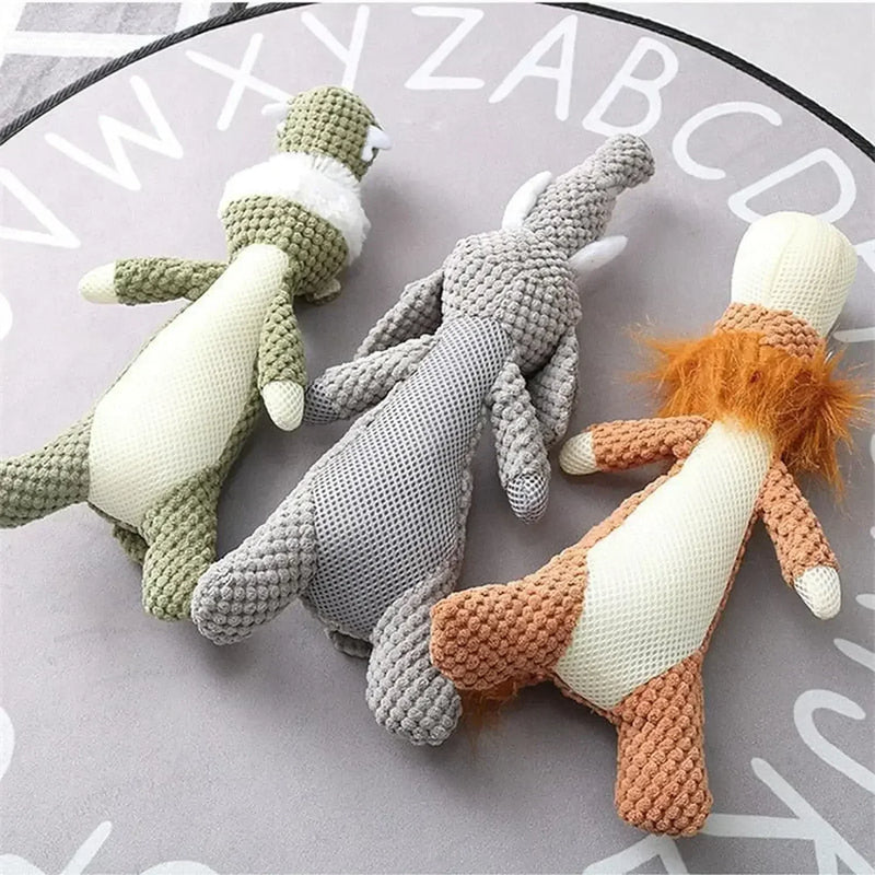 Pet Dog Toys for Large Dogs Cute Plush Squeak Stuffed Toys Fleece Durable Chewing Cute Soft Toys Pet Molar Toys Dogs Accessories