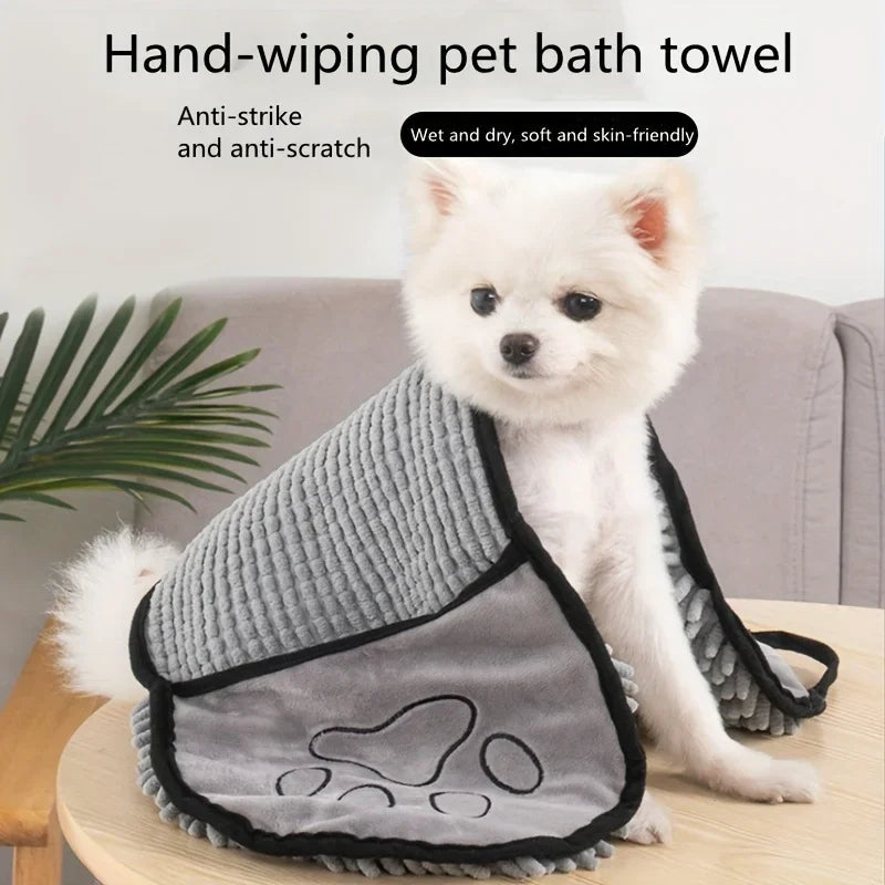 Pet Bath Towel, Specially Designed For Dogs, Quickly Absorbs Water, Cat And Dog Bath Towel