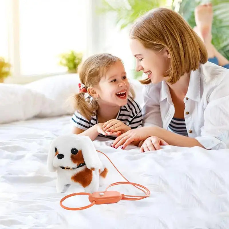 Puppy Toys For Kids Walking Dog Fur-real Pets Realistic Stuffed Animals Purring Dog Stuffed Animal Toy Dog For Kids Family